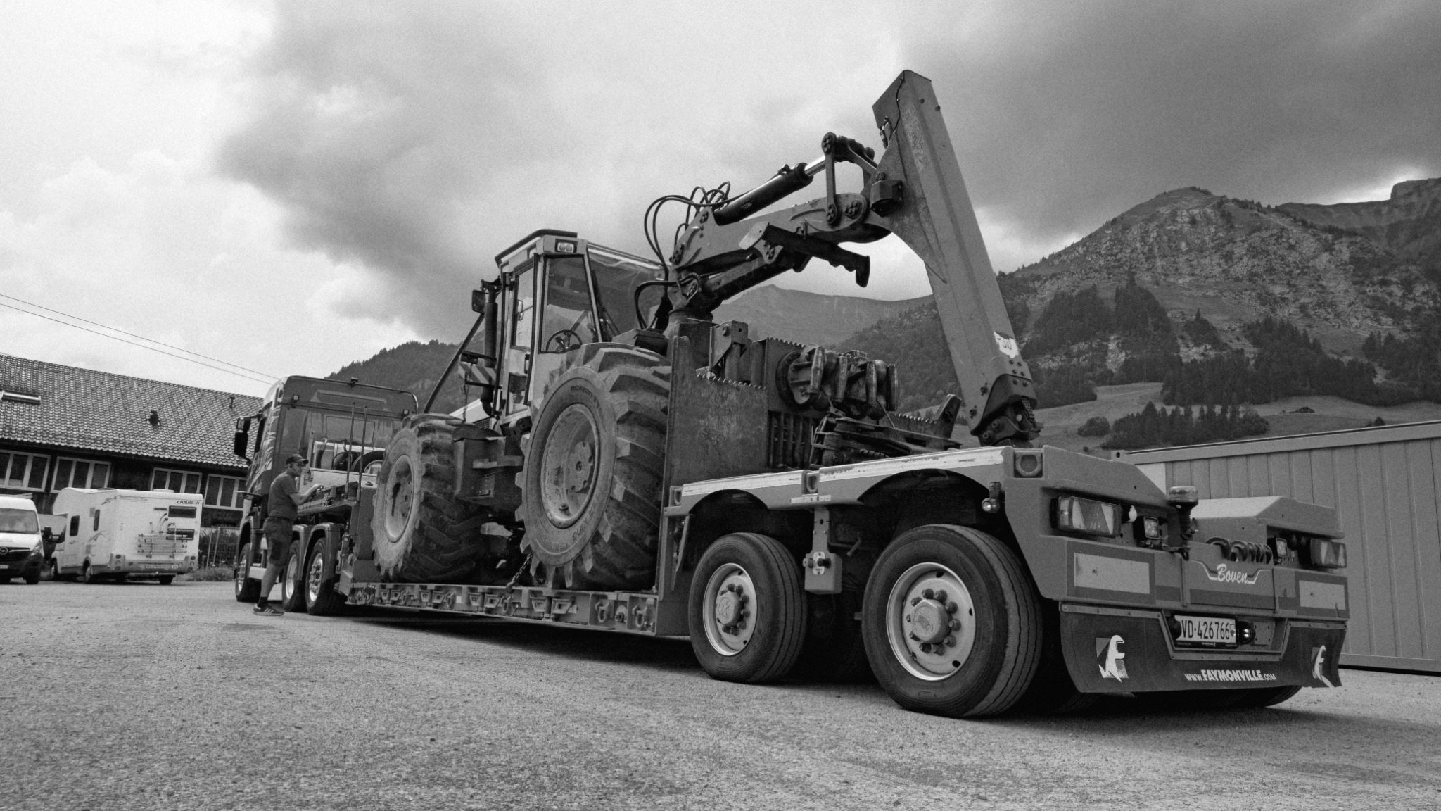 Transport du Welte sur camion